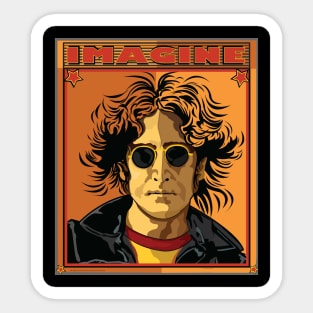 JOHN LENNON ENGLISH SINGER SONGWRITER MUSICIAN Sticker